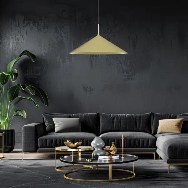 Lampadario a sospensione con cavo CAPITAL 1xGX53/15W/230V Ø 60 cm, finitura dorata