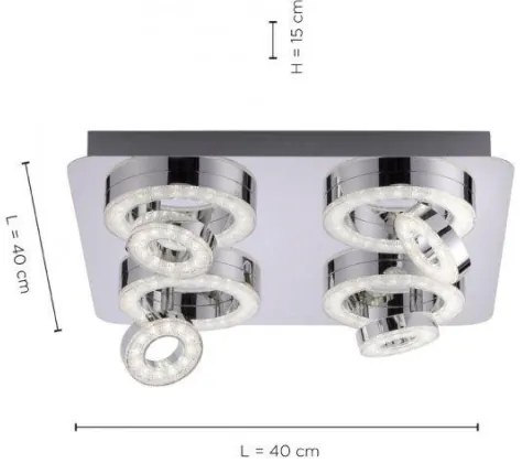 JUST LIGHT. 14662-17 - LED RGBW Faretto dimmerabile TIM 4xLED/5,9/230V + +TC