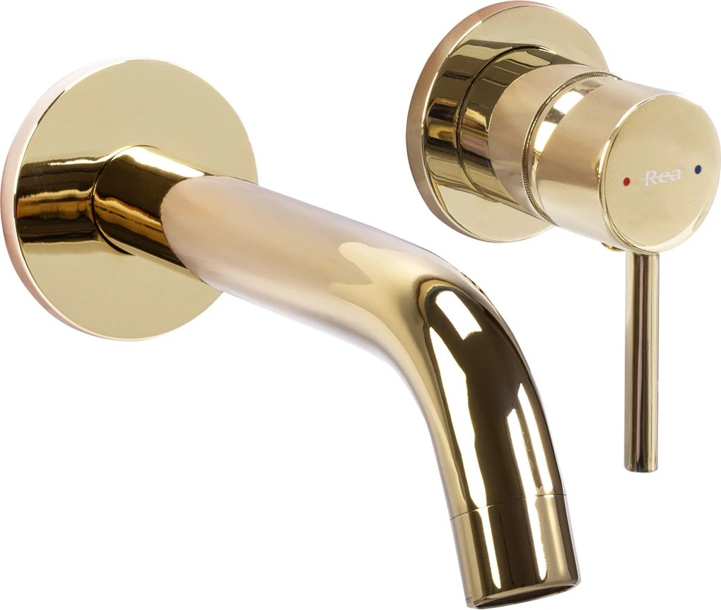 Rubinetto da parete Rea Owen Gold + BOX