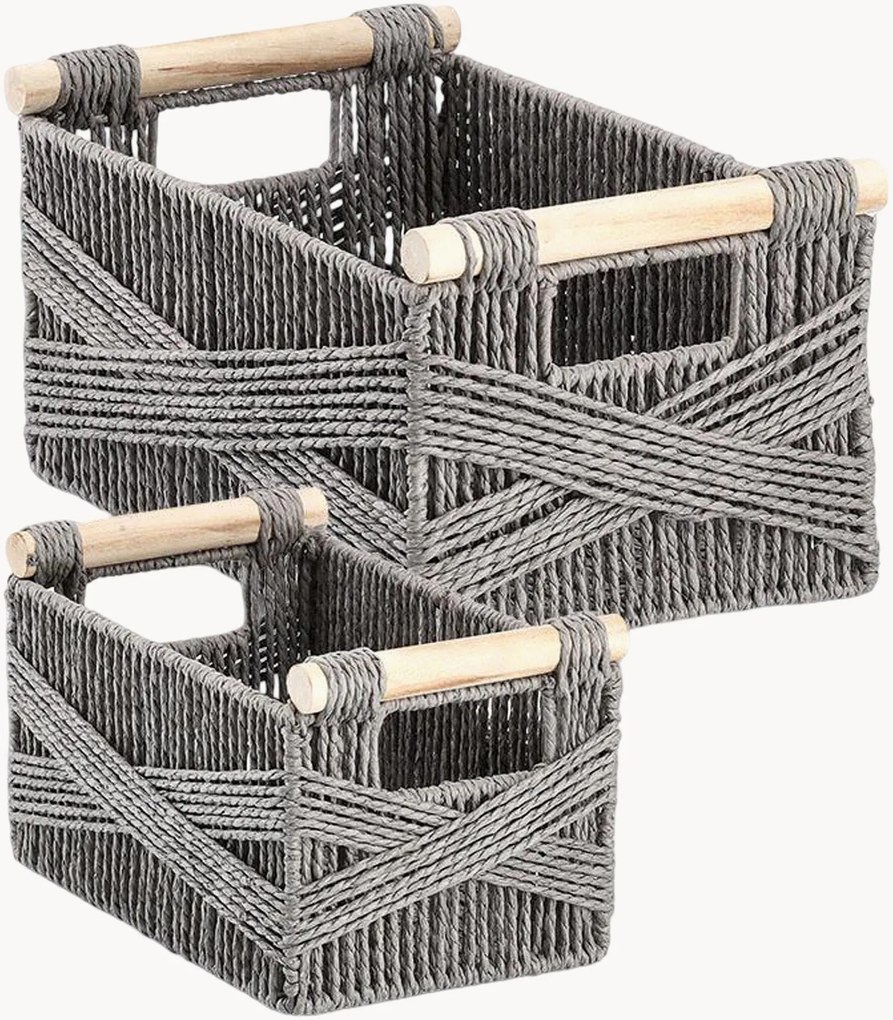 Set di 6 cestini in legno di pino Graf