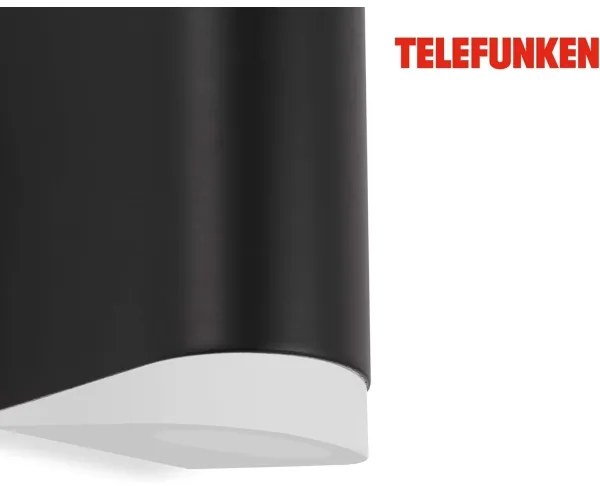 Telefunken 314905TF - Applique a LED da esterno 2xGU10/5W/230V IP44 nero