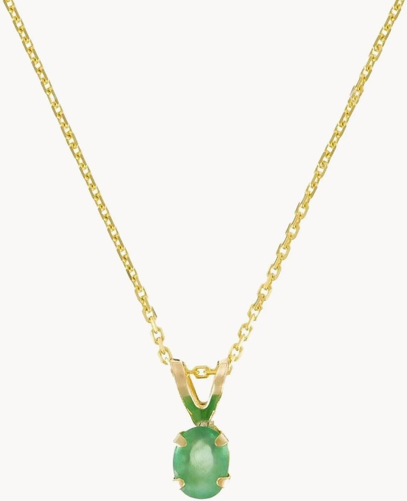 Collana placcata in oro con ciondolo in oro giallo Puce