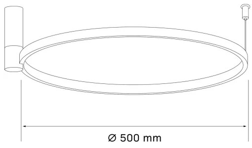 Plafoniera LED NOEMI LED/20W/230V 4000K diametro 50 cm oro