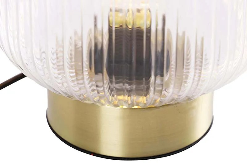 Lampada da tavolo Art Déco in ottone - Karel