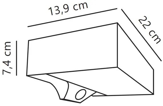 Nordlux - Lampada solare da parete LED MONAY 5W 5V IP44 con sensore