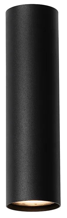 Applique moderna nera con legno 2 luci - Jeana