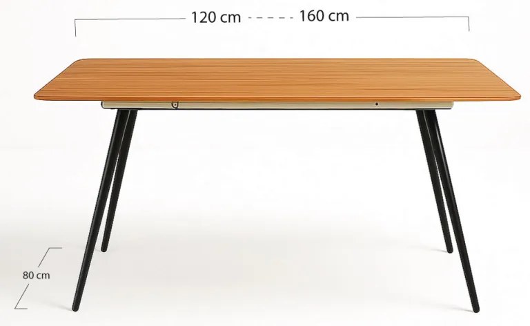 Tavolo allungabile Tabela - Nero