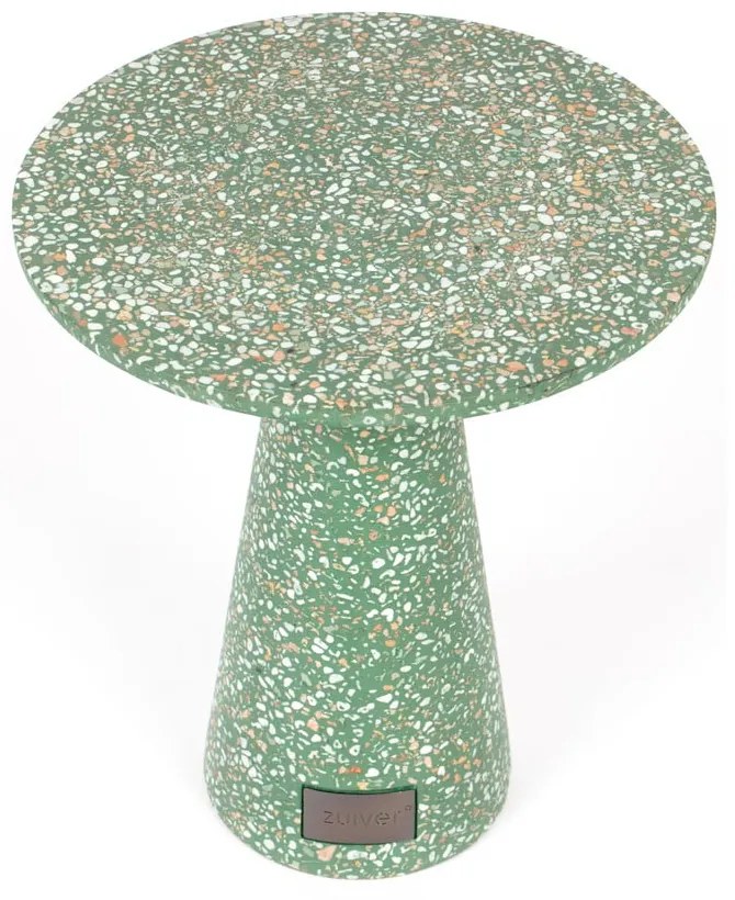 Tavolo pieghevole verde adatto all'esterno, ø 41 cm Victoria - Zuiver