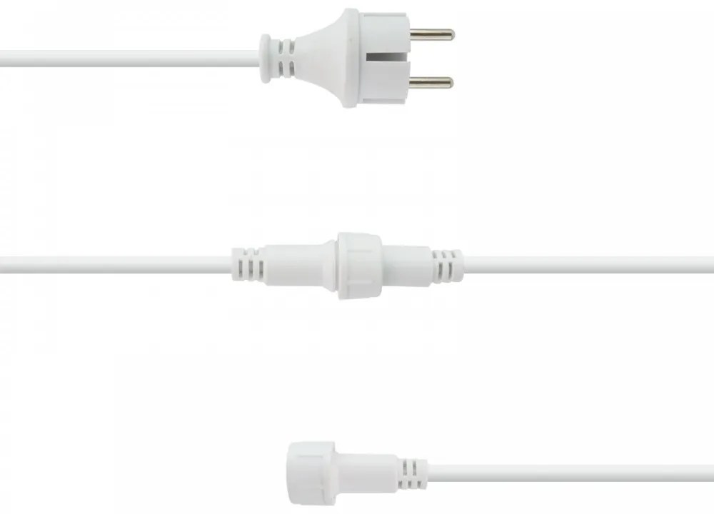 Catenaria da 10m IP65 con 10 Portalampada E27 Bianco Colore del corpo Bianco