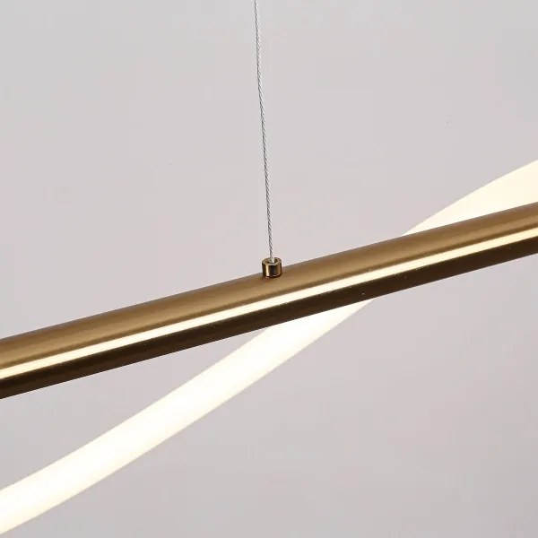 Lampadario sospeso su cavo LED MELECA LED/24W/230V 3000/4000/6000K 100 cm dorato