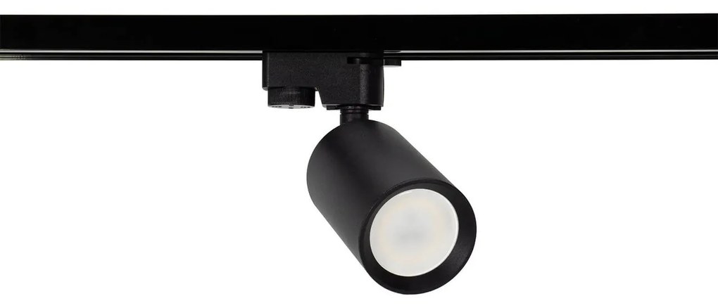 Faretto GU10 binario Monofase Nero - Orientabile