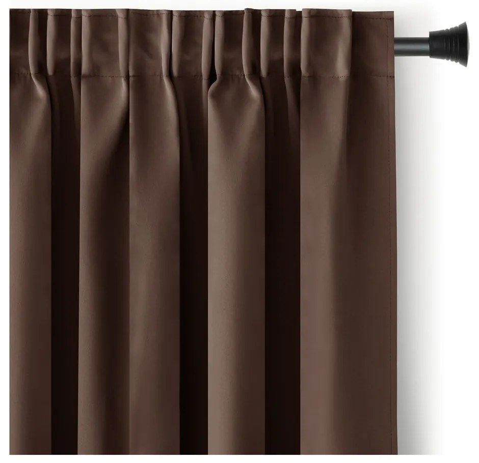 Tenda parzialmente oscurante marrone 140x245 cm Kierra – Restilo