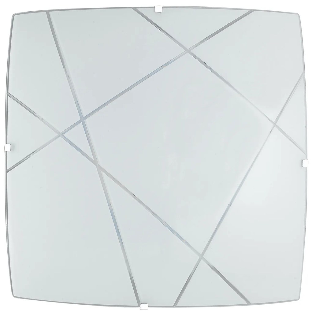 Lampadario Plafoniera Led Alexia Ceiling Lamp Colore Bianco 24W Mis 40 x 40 cm