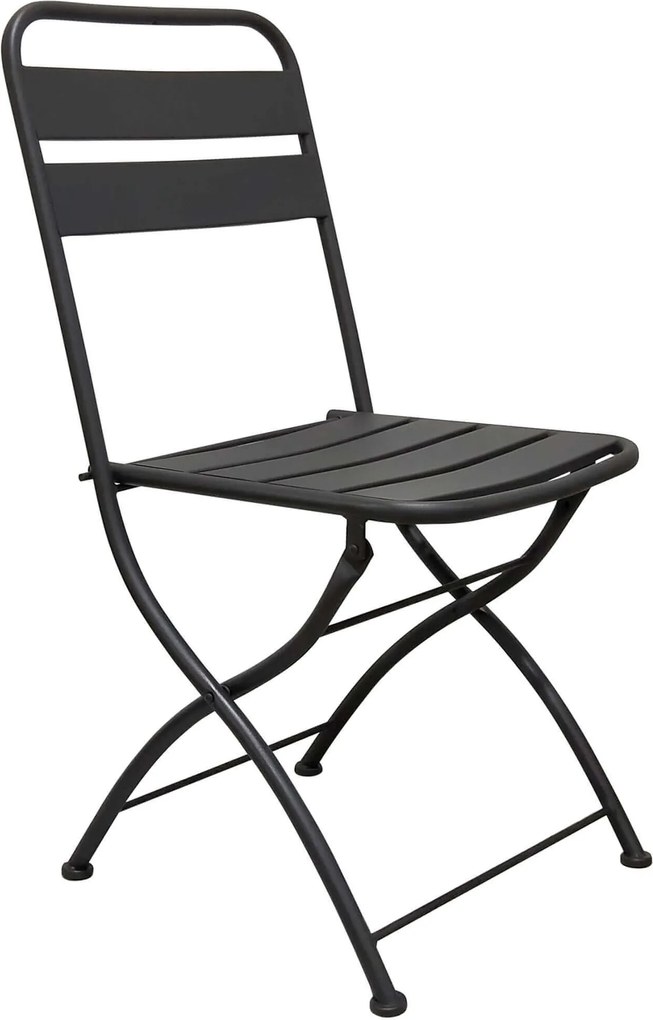 ROMANUS - sedia da giardino pieghevole salvaspazio in ferro