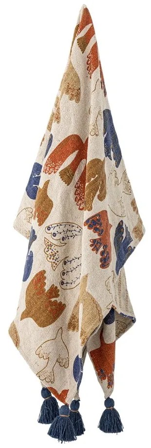 Coperta marrone in cotone riciclato 130x160 cm Anniversary – Bloomingville