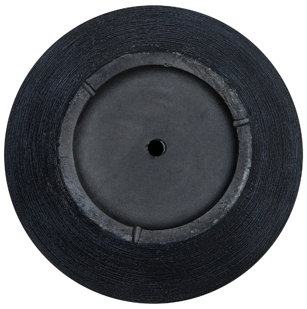 Vaso pietra nero 38 x 38 x 30 cm ZAKROS Beliani