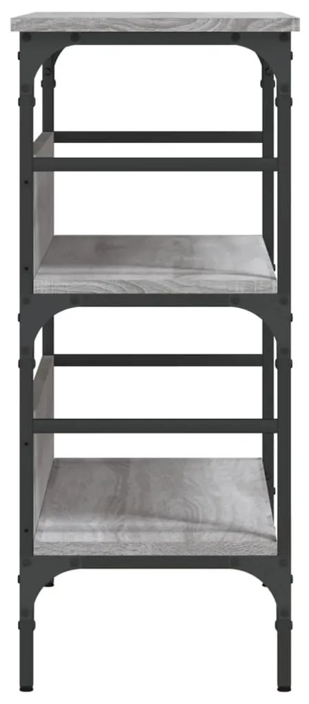 Tavolino Consolle Grigio Sonoma 75x32x75cm in Legno Multistrato