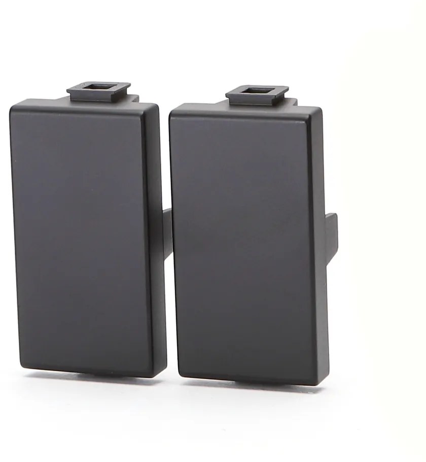 Tappo Falso Polo nero compatibile anche con BTicino Matix 2 pezzi