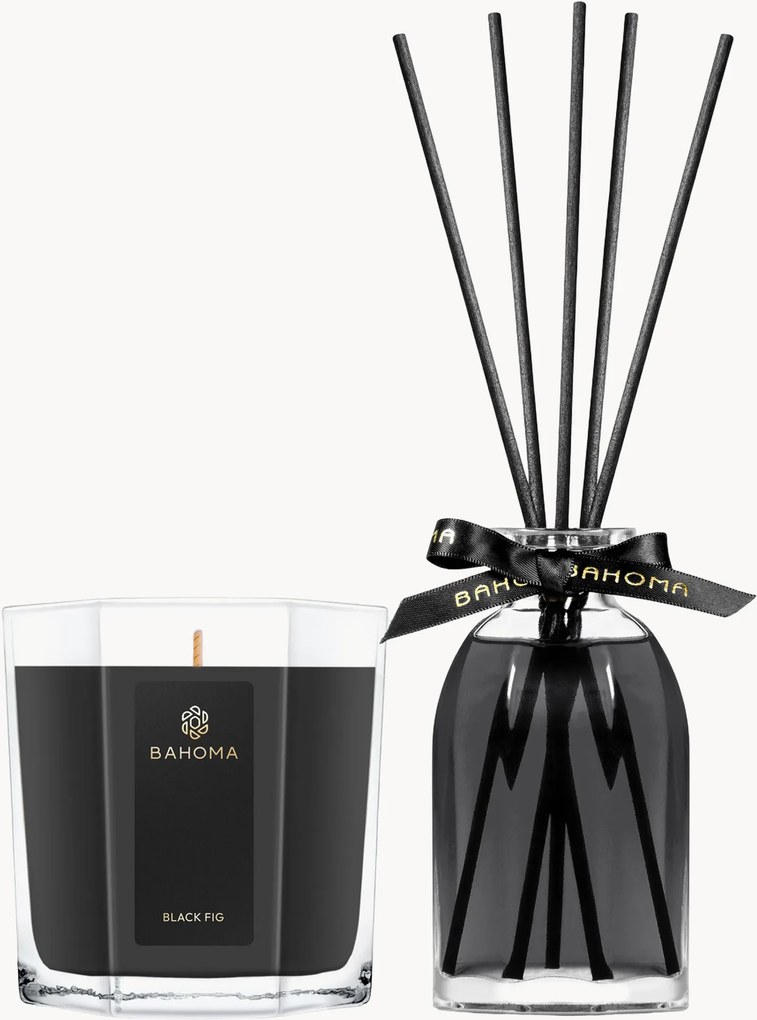 Diffusore e candela profumata Black Fig (fico, anice, foglia verde)