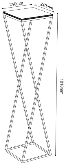 Portafiori 100x24 cm bianco