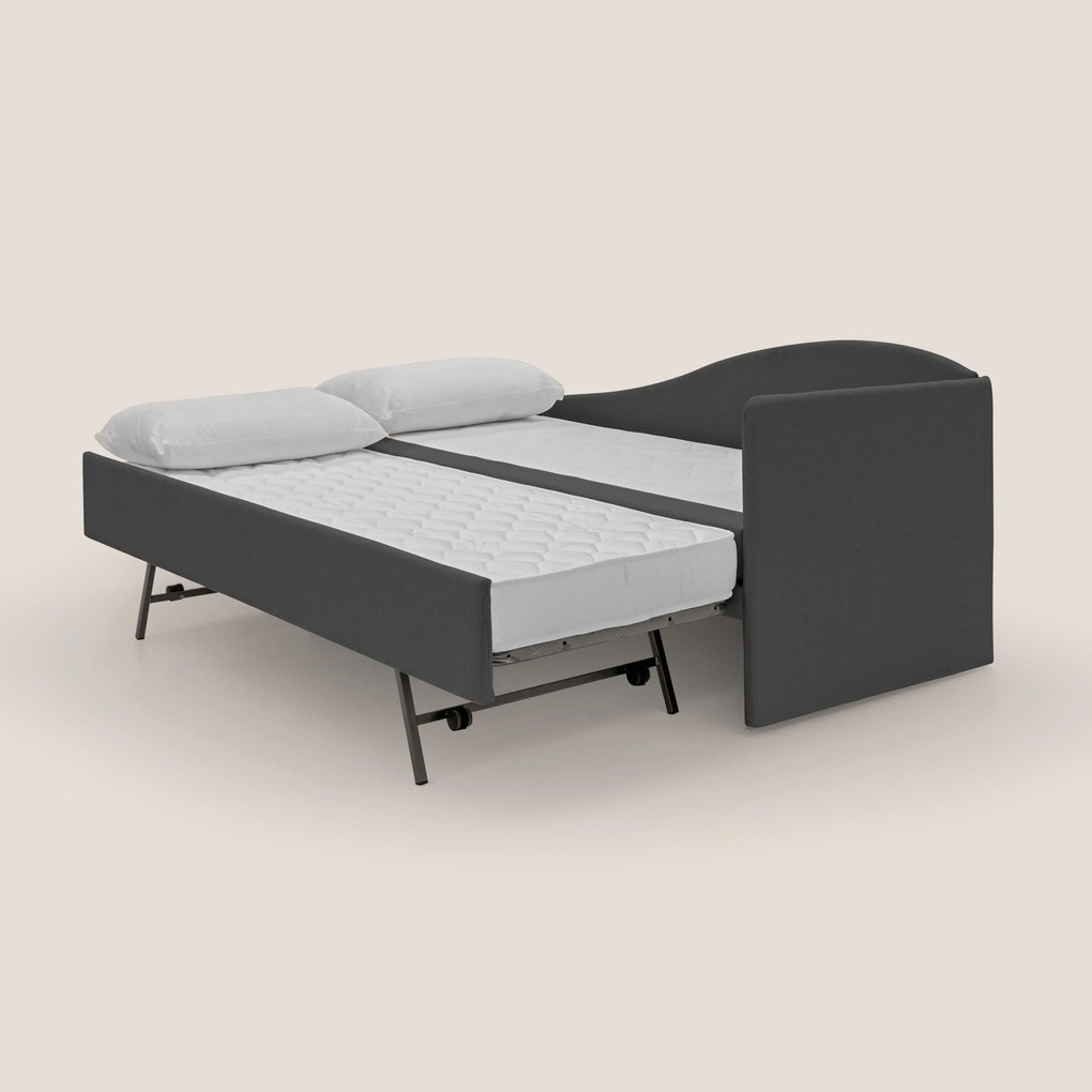 Nolo Divano duplex con doppio letto in tessuto simil cotone impermeabile T13 antracite