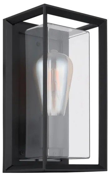 Globo 31982S - Applique da esterno LOGANA 1xE27/60W/230V IP44 nero