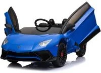 Macchina Elettrica per Bambini 12V con Licenza Lamborghini Aventador Roadster SV Blu