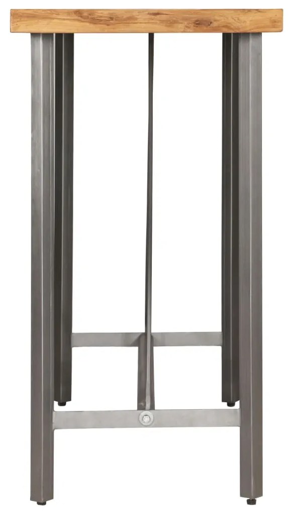 Tavolo da bar teak in massello rigenerato 120x58x106 cm