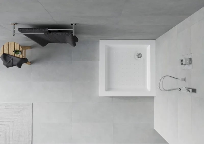 Mexen Rio piatto doccia quadrato 70 x 70 cm, bianco - 45107070