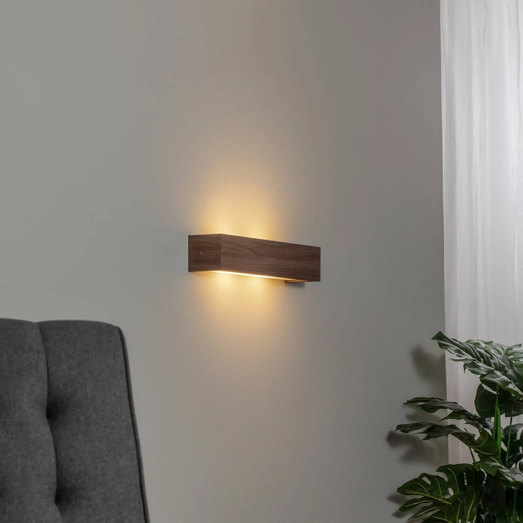 Argon Applique Platani, legno di noce, larghezza 42 cm, up/down