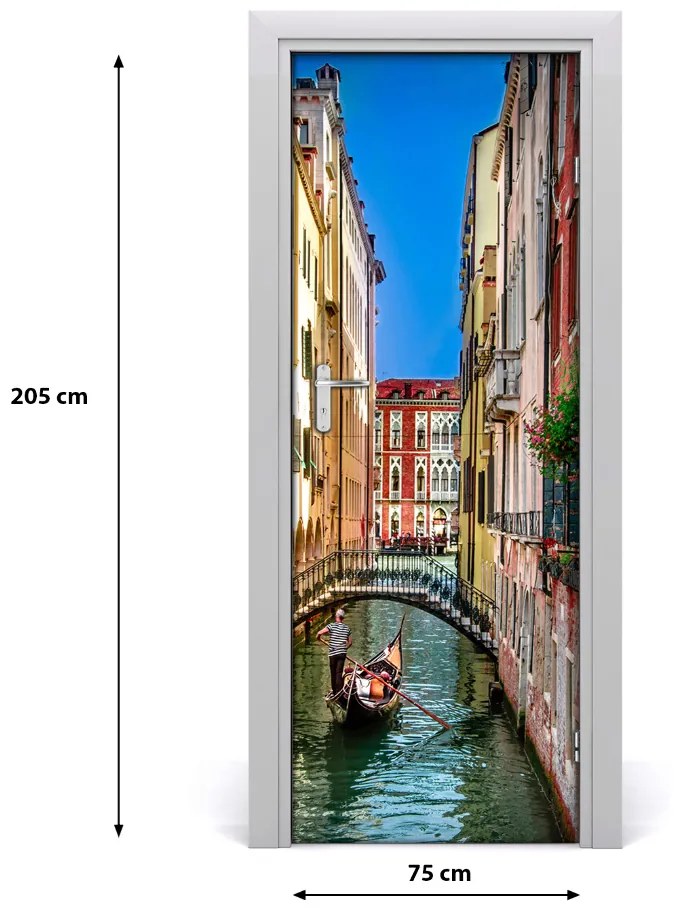 Adesivo per porta interna Venezia, Italia 75x205 cm