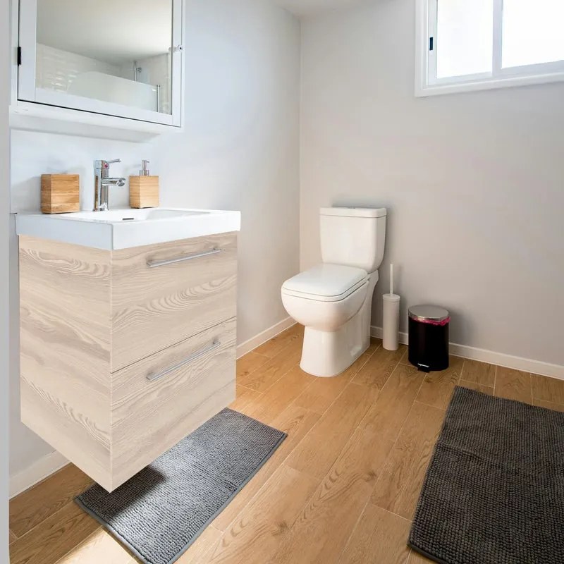Mobile sottolavabo e lavabo Remix per vasca centrale rovere ribeira L 60 x H 58 x P 46 cm 2 cassetti