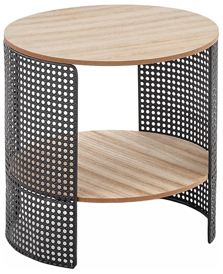 Tavolino TRAFICA 41x41 cm nero/beige