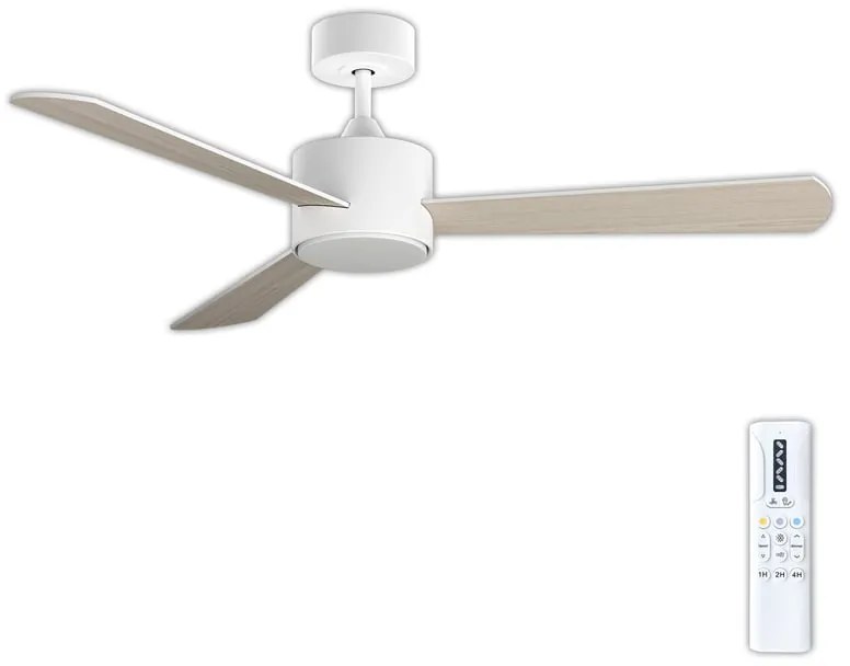Ventilatore da soffitto ESPE noce chiaro , D. 122 cm ARTE CONFORT