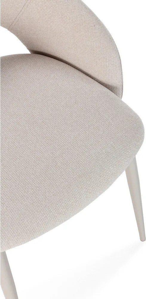 Sedie da pranzo in set beige in imbottito 2 pz Lia – Marckeric