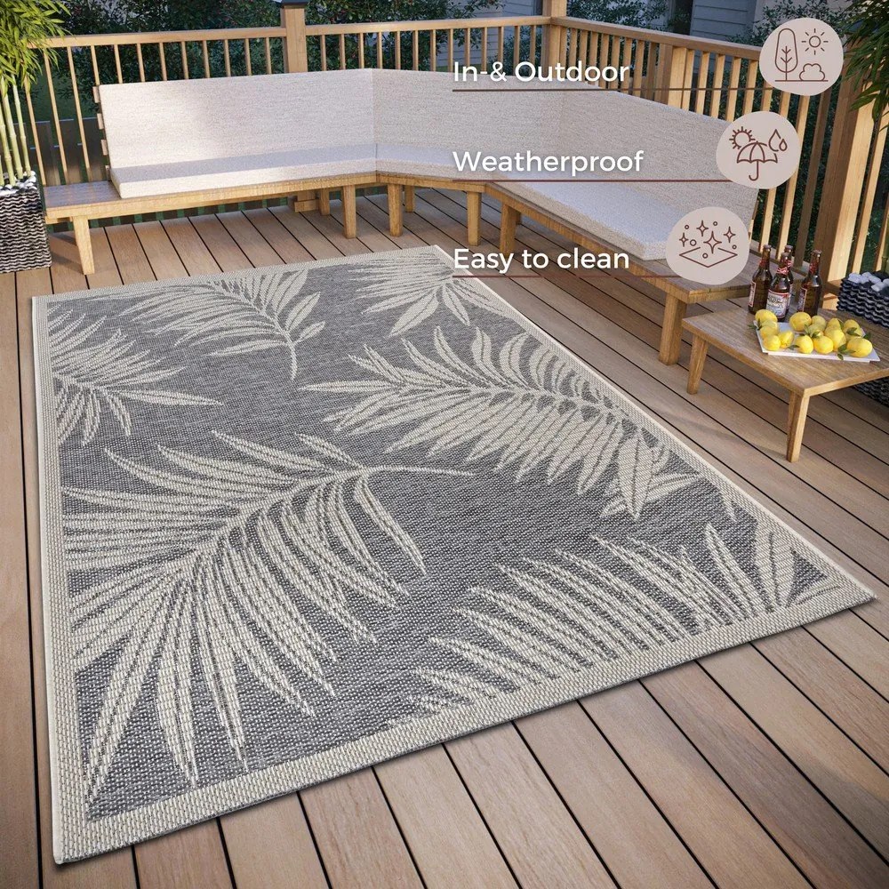 Tappeto grigio per esterni 63x120 cm Clyde Paru - Hanse Home