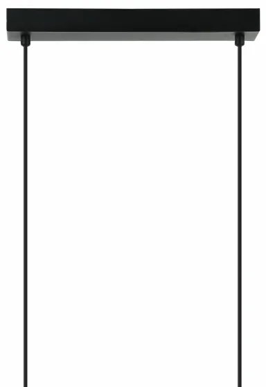 Lampadario a sospensione con cavo MADDIE 5xE14/5W/230V, nero