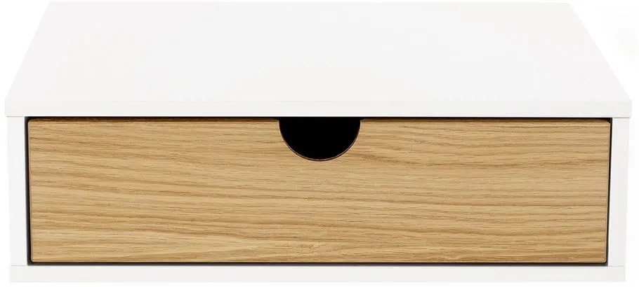 Comodino in rovere bianco/naturale Farsta - Woodman