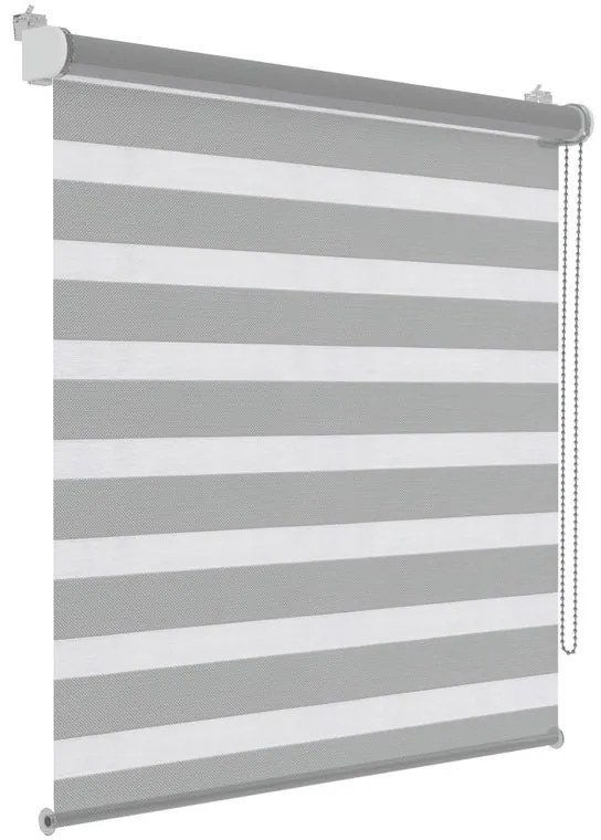 Tenda a rullo giorno / notte Orleans Duall grigio chiaro 55x160 cm