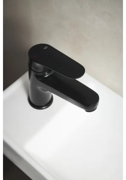 KFA Armatura 5552-815-81 - Rubinetto lavabo OTAVA 15 cm nero opaco