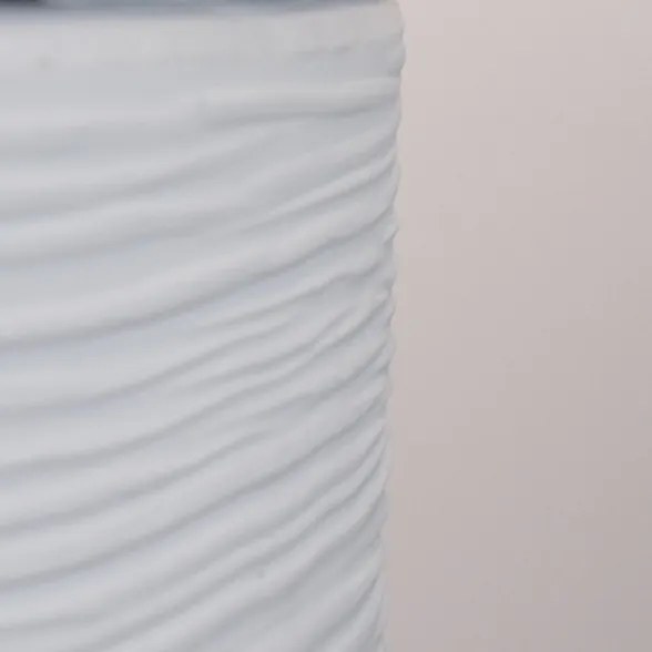 Camino a bioetanolo braciere da giardino da terra per interno esterno RAFFAELLO Bianco Perla d.35 x h55