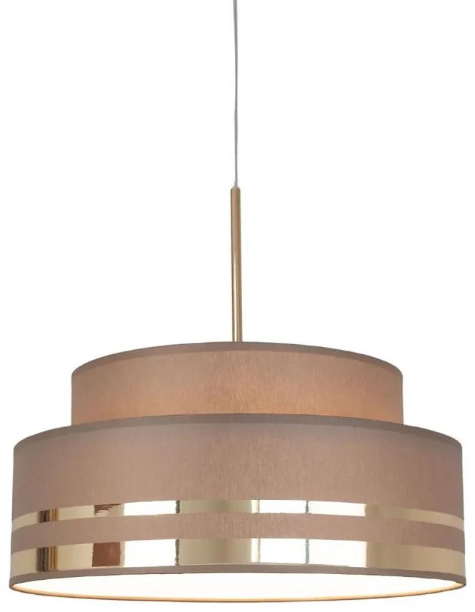 Lampadario a sospensione con filo TAMI 1xE27/60W/230V marrone/oro