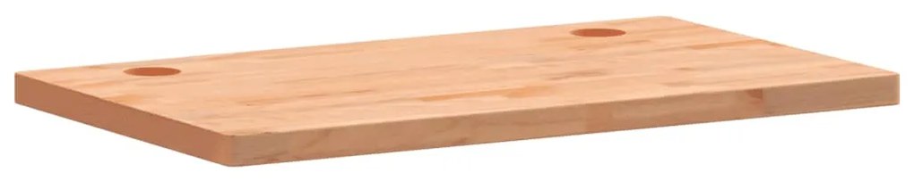 Piano scrivania 100x60x4 cm in legno massello di faggio