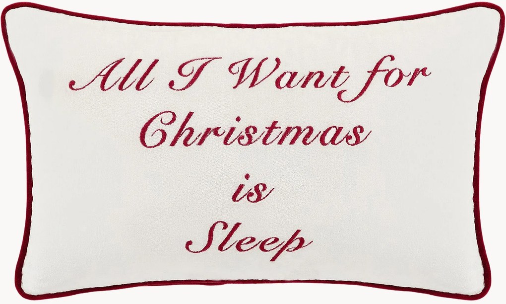 Cuscino natalizio fatto a mano All I Want For Christmas