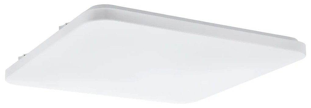 Plafoniera Moderna Frania Acciaio Bianco Luce Led Integrato 50W Ip20