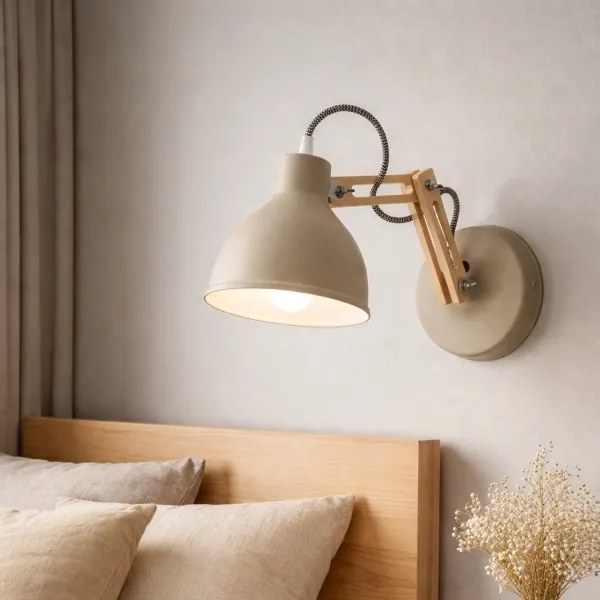 Lampada da parete MARCELLO 1xE27/15W/230V beige