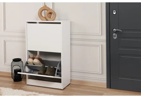 Scarpiera 84x51 cm bianca