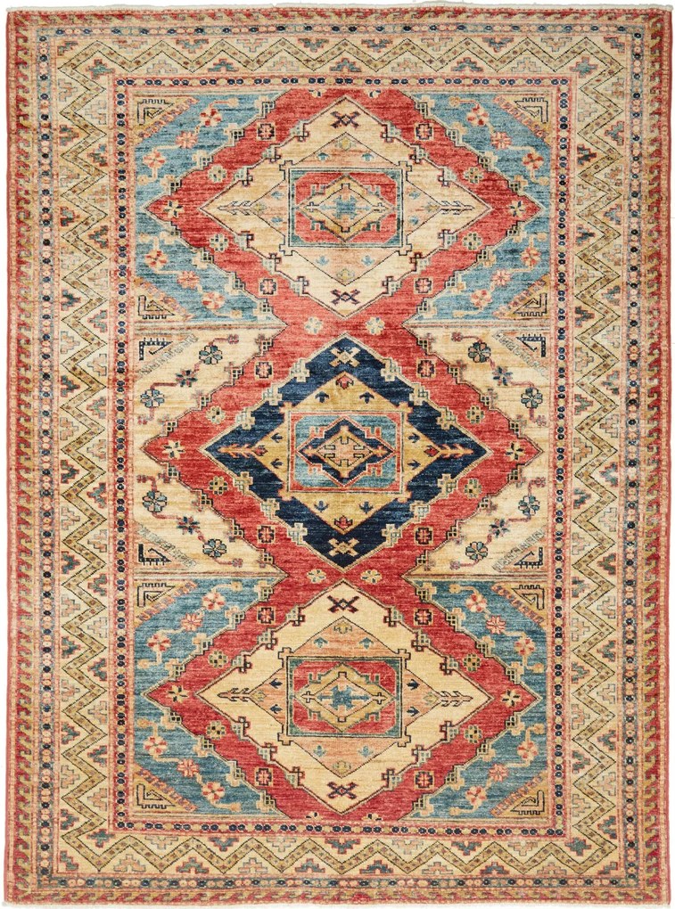 Kazak Tappeto 200x150 (Pakistan) Annodato A Mano