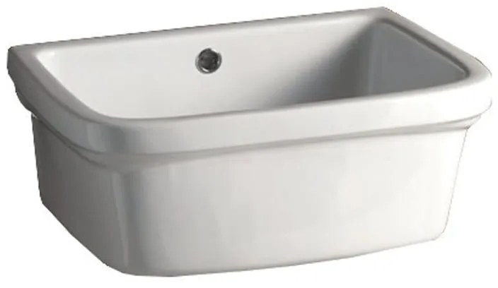 Lavatoio per bucato in ceramica bianco GAROFALO Basin Ceramic L 48 x P 40 x Sp 48 cm da interno