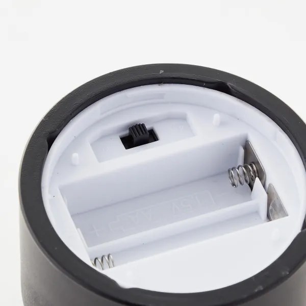 Brilliant - Set di 3 candele LED BOUGIE LED/2xAA IP44 nero/fumé